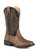 Roper Kid's Wide Square Toe Brown Ostrich Vamp Black 9"Shaft Size-3 Roper Kid's Wide Square Toe Brown Ostrich Vamp Black 9"Shaft Size-3