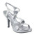 Dyeables Women's Claire Platform Sandal (Silver Metallic,Size-10)