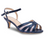 Paradox London P2307: Theresa Navy Blue Prom Shoes, Navy, 8 Wide