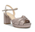 Paradox London Pink Women's Nerita Heeled Sandal, Pewter, 8.5 Wide