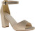 Women's Touch Ups Amaya Ankle Strap Heeled Sandal Champagne Glitter Synthetic, Size - 6 W