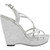 Dyeables, Inc Womens Dee Wedge Sandal (Silver,5.5 B(M) US)
