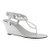 Dyeables, Inc Womens Mila Wedge Sandal (Silver,8 M US)