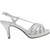 Dyeables, Inc Womens Alyssa Platform Sandal (Silver,7.5 C/D US)
