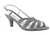 Dyeables, Inc Womens Fiona Dress Sandal (Pewter Sparkle,11 C/D US)
