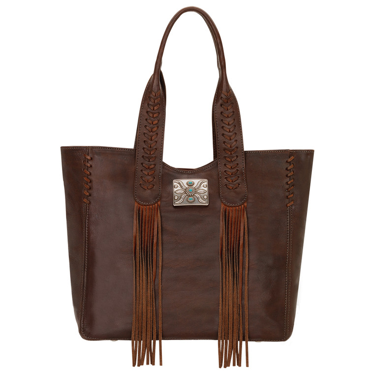 American West Large Zip Top Tote 5985915