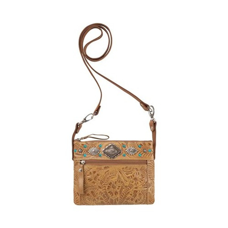 American West 9342884 Trail Rider Crossbody Hip Bag