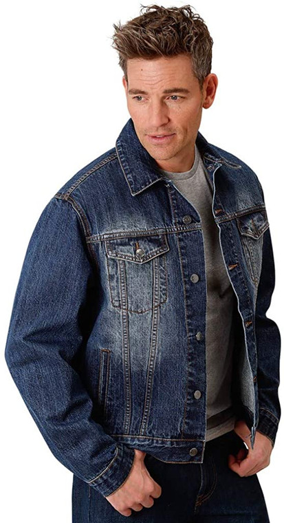 Roper Denim Jacket Button Front  Blue 03-097-0670-7000 BU