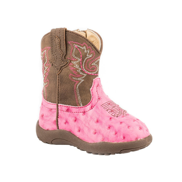 Roper  Infant Girls Cowbaby Annabelle Round Toe    Boots   Mid Calf 09-016-1900-1522 PI