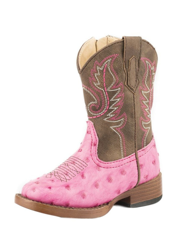 Roper Western Boots Girls Annabelle 5 Infant Pink 09-017-1900-1522 PI