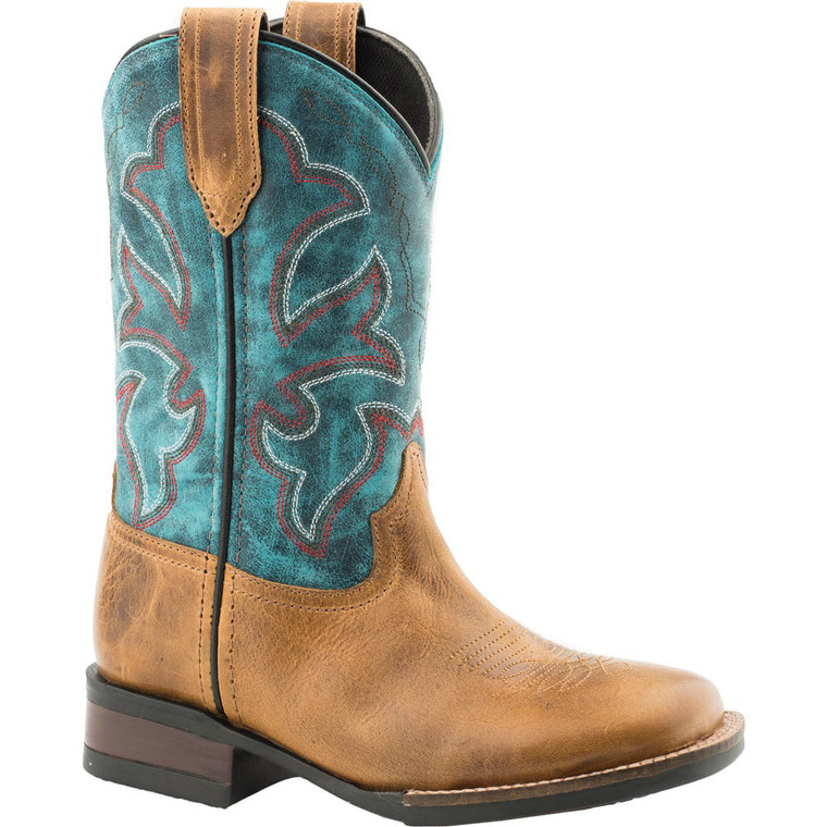 Roper  Kids Boys Monterey Square Toe    Western Cowboy Boots   Mid Calf 09-018-0911-0892 TA