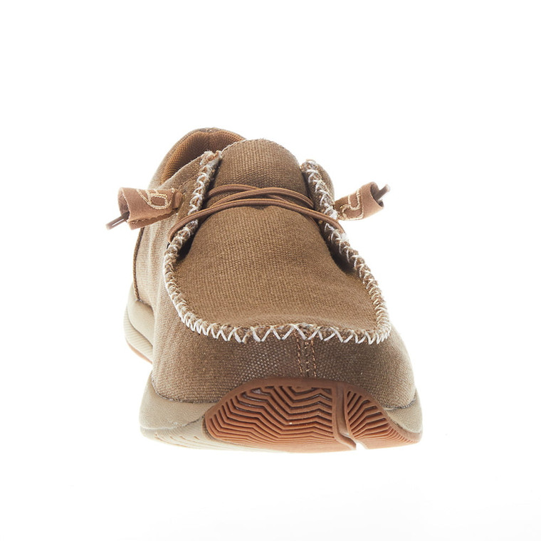 Roper Footwear Mens  Clearcut Low  Canvas Slip On Casual Shoe Tan 09-020-1663-2833 TA