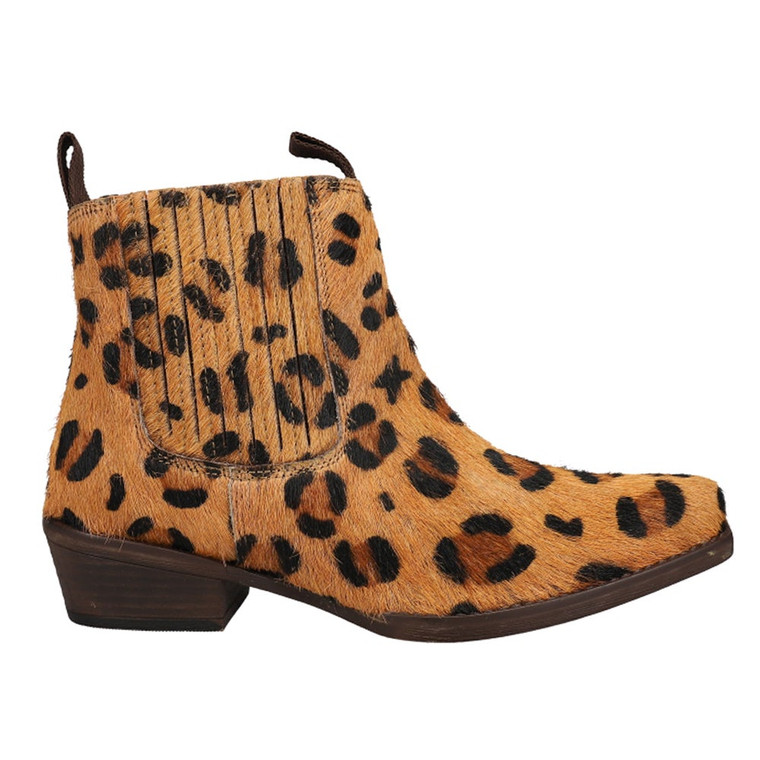 Roper  Womens Dustt Ii Leopard Square Toe Chelsea  Boots   Ankle Low Heel 1-2" 09-021-0980-2737 TA