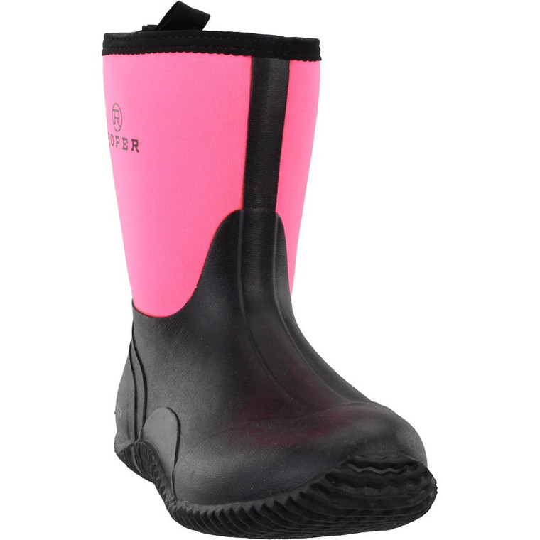 Roper  Womens Barnyard 9 Inch Round Toe Rain  Casual Boots   Mid Calf 09-021-1135-1111 PI