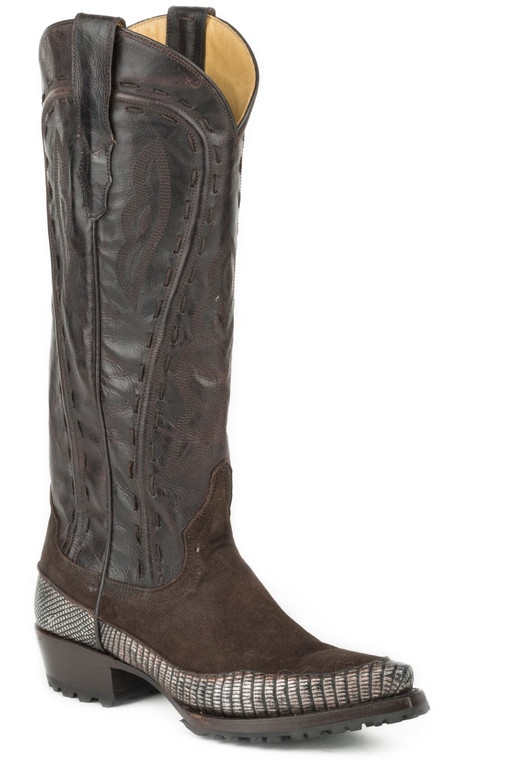 Stetson Dakota Womens Brown Lizard Cowboy Boots 12-021-6116-4006 BR