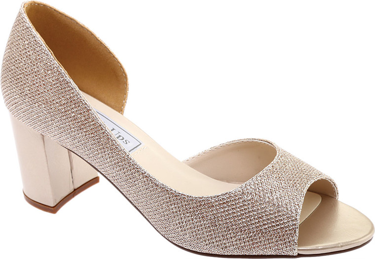 Women's Touch Ups Joy D'Orsay Pump Champagne Glitter 8 W