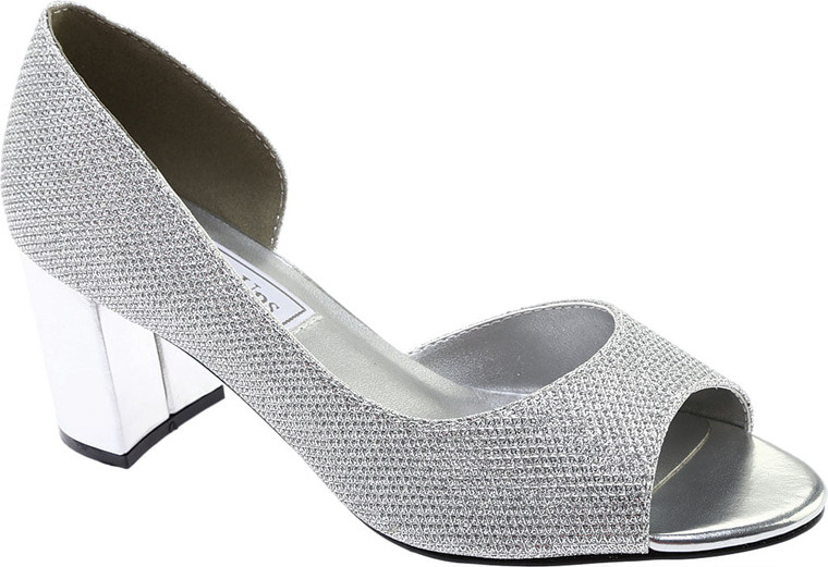 Women's Touch Ups Joy D'Orsay Pump Silver Glitter 8 W