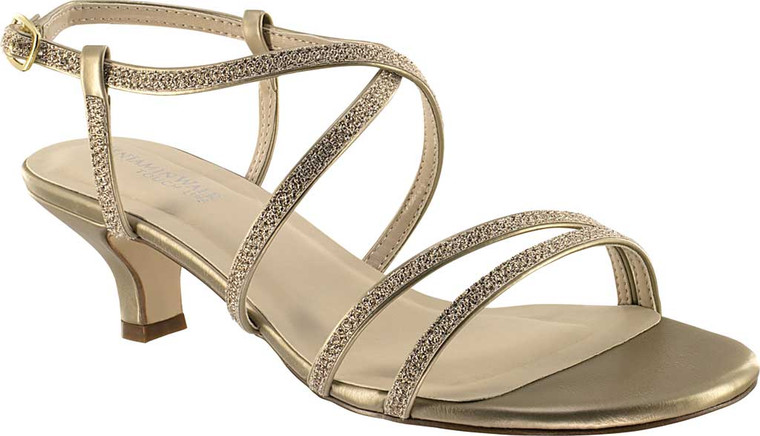 Women's Touch Ups Maisie Strappy Sandal Champagne Shimmer 7.5 M