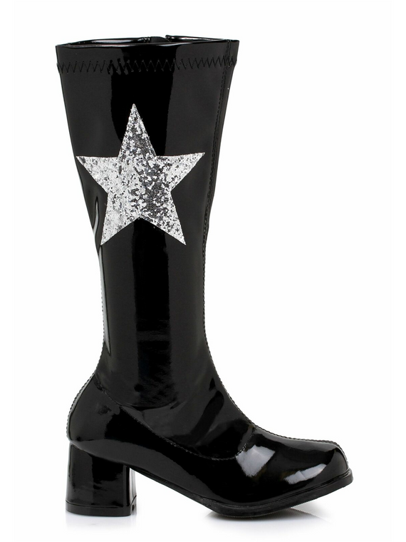 175-STAR, 1.75" Heel Gogo Boot With Star Large