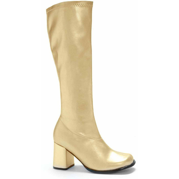 Gogo Gold Boots Women's Adult Halloween Costume Accessory Size-10