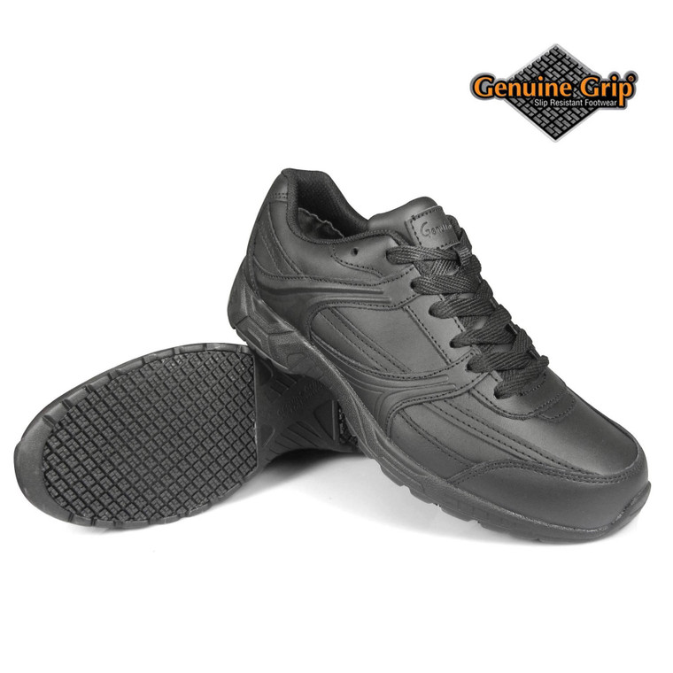 Men's Genuine Grip Footwear Slip-Resistant Jogger 1010 (Black,10M)