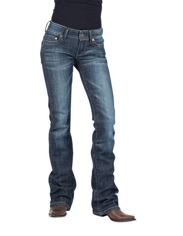 Stetson Western Denim Jeans Womens Dk Bootcut  Size-14
