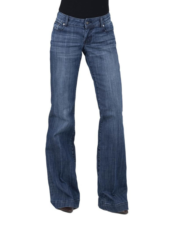 Stetson Western Jeans Women Trouser 16 Long Blue Size-16