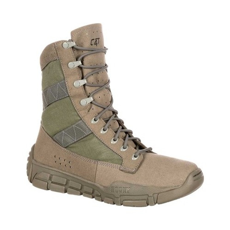 Rocky Tactical Boot Men 8" C4T Trainer Duty Light Sage Green  Size-4.5