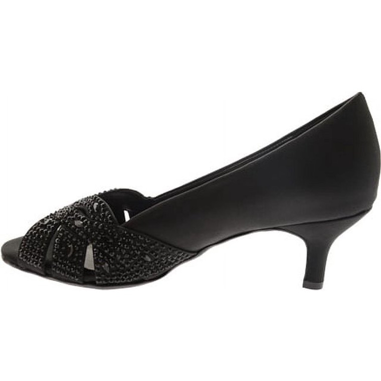 Dyeables Women's Tracy Dress Pump (Black, Size-10W)