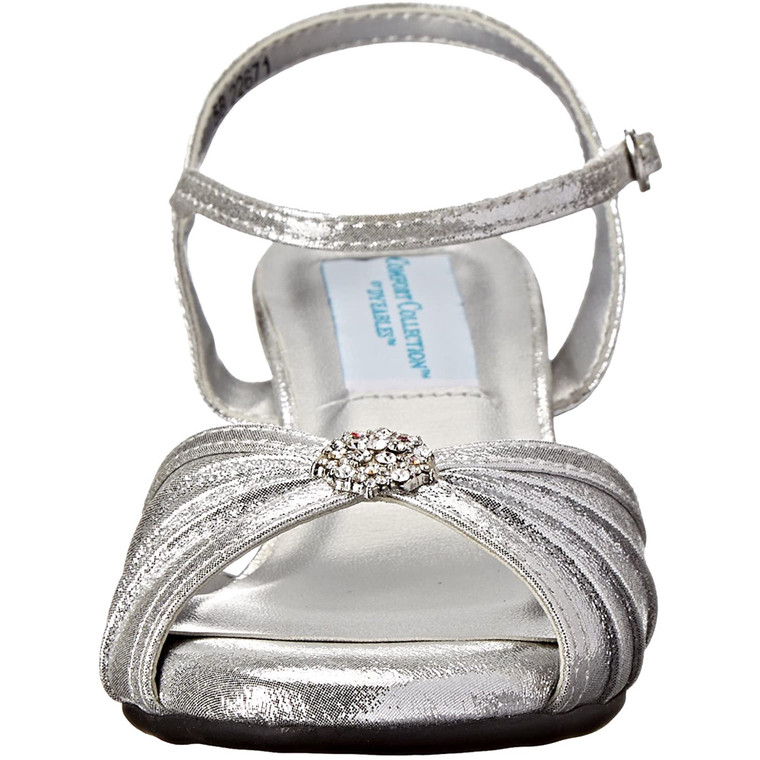 Dyeables Women's Kelsey Dress Sandal (Silver,Size-6)