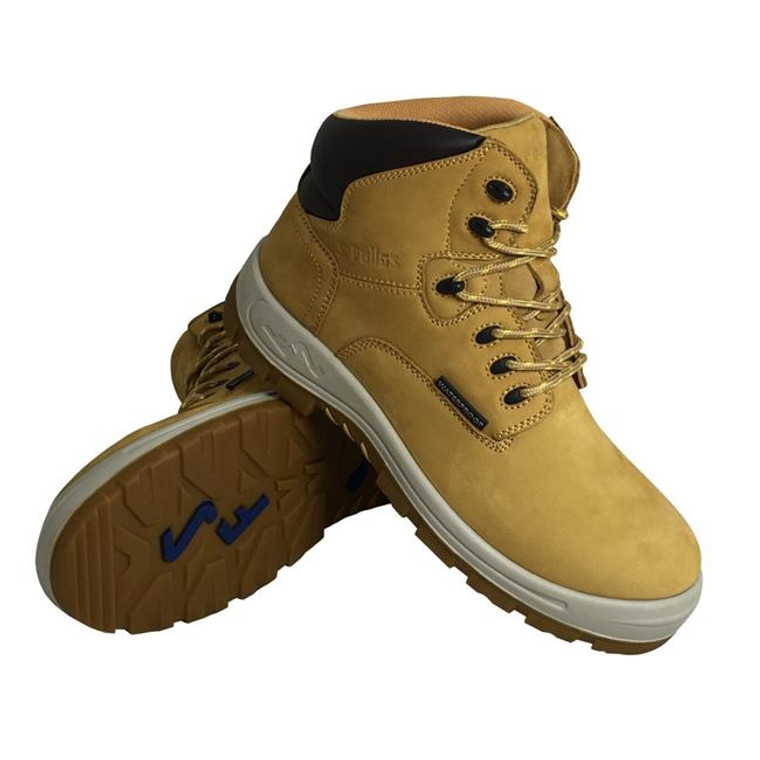 S Fellas by Genuine Grip 6052-11W S Fellas by Womens Poseidon Comp Toe Waterproof 6 in. Hiker Work Boot, Wheat - Size 11