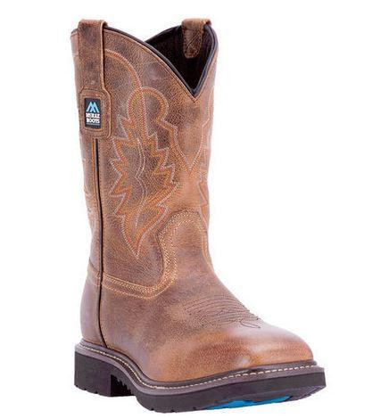 McRae Men's Brown 11" Soft Toe Size: 7.5, Width: Medium