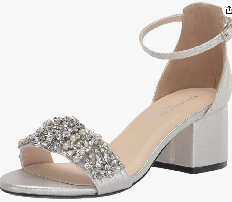 Touch Ups Women's Devon Heeled Sandal, Silver, Size - 8.5