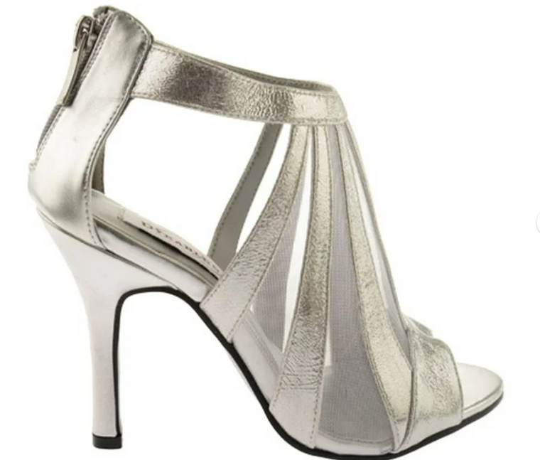 Dyeables Women's Lotus Pump (Silver,8 B(M) US)