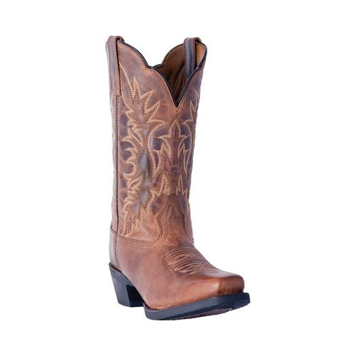 Laredo Women's Tan Malinda Performance Western Boots - Square Toe, Size 6.5