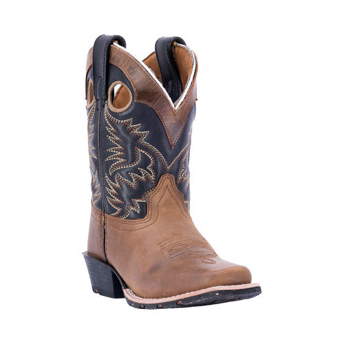 Children's Dan Post Boots Rascal Broad Square Toe Cowboy Boot DPC3940, Brown, Size 6D