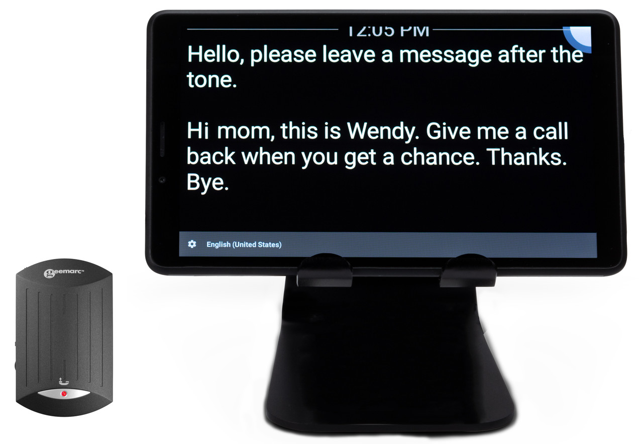 Teltex Deluxe GLT Captioning Tablet (LVD) with Geemarc V2T-10