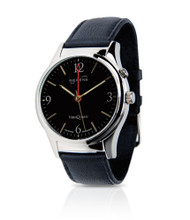 Serene Vibrating Alarm Dress Watch - Black