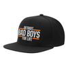 Motor City Bad Boys Black Detroit Bad Boys For Life Snapback Hat