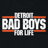 Motor City Bad Boys Black Detroit Bad For Life Long Sleeve T-Shirt