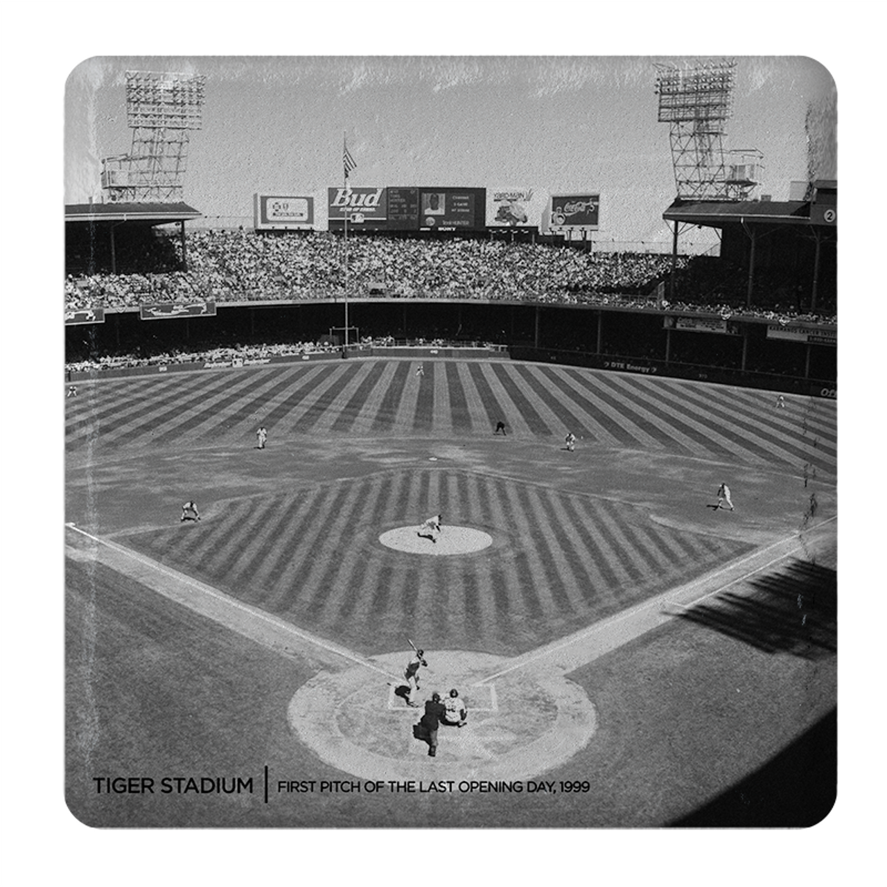 Tiger Stadium Field View Stone Tile Coaster