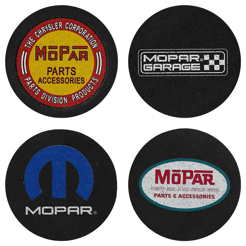 Mopar Rubber Coaster Set 1 MI Culture