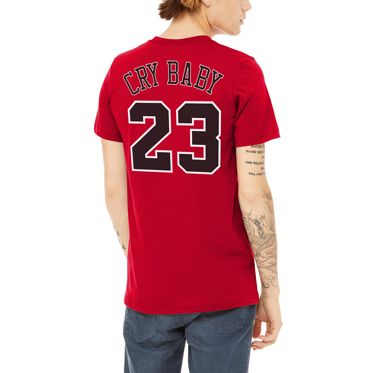 Motor City Bad Boys Red Cry Baby Bull T-Shirt - MI Culture
