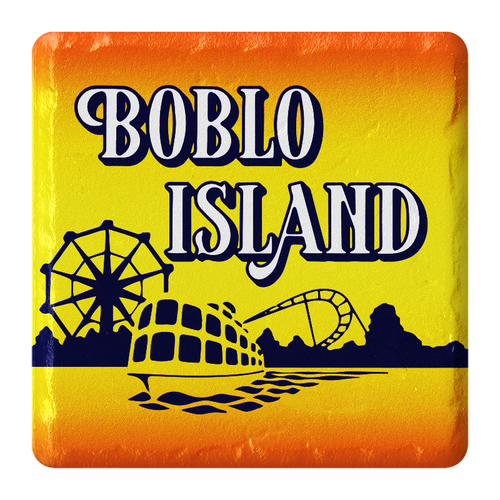 Boblo Island Logo Stone Tile Coaster