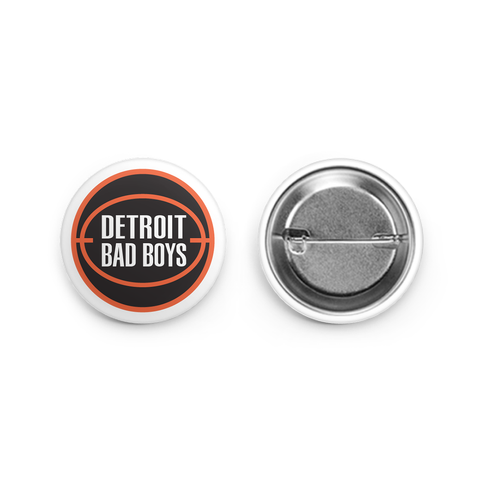 Detroit Bad Boys Basketball Motor City Bad Boys Button