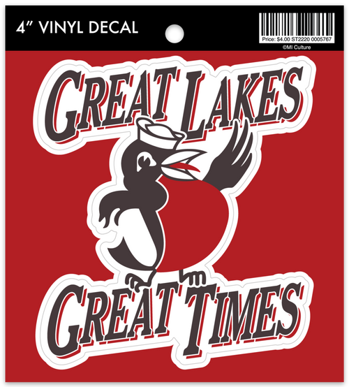 MI Culture Great Lakes Great Times Robin Vinyl Decal