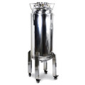 USA Lab ASME Jacketed Solvent Tank w/ Sight Glasses, Casters & 1.5" TC Drain - 50LB, 100LB, 200LB 