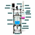 USA Lab 50L Single Jacketed Glass Reactor
