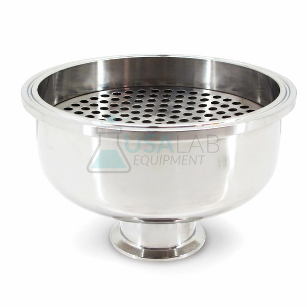 Hemispherical Filter Plate Reducer- Tri Clamp 6" to 2" - SS304