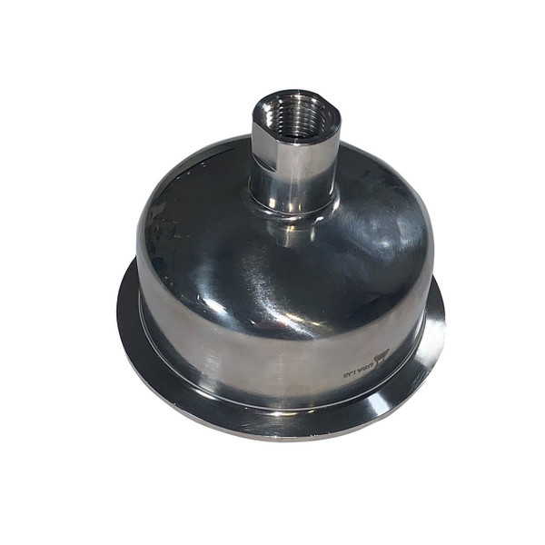 Hemispherical Reducer - Tri Clamp 3" to 1/2" FNPT - SS304